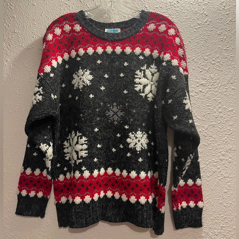 Vintage‎ 90s Partners Snowflake Sweater